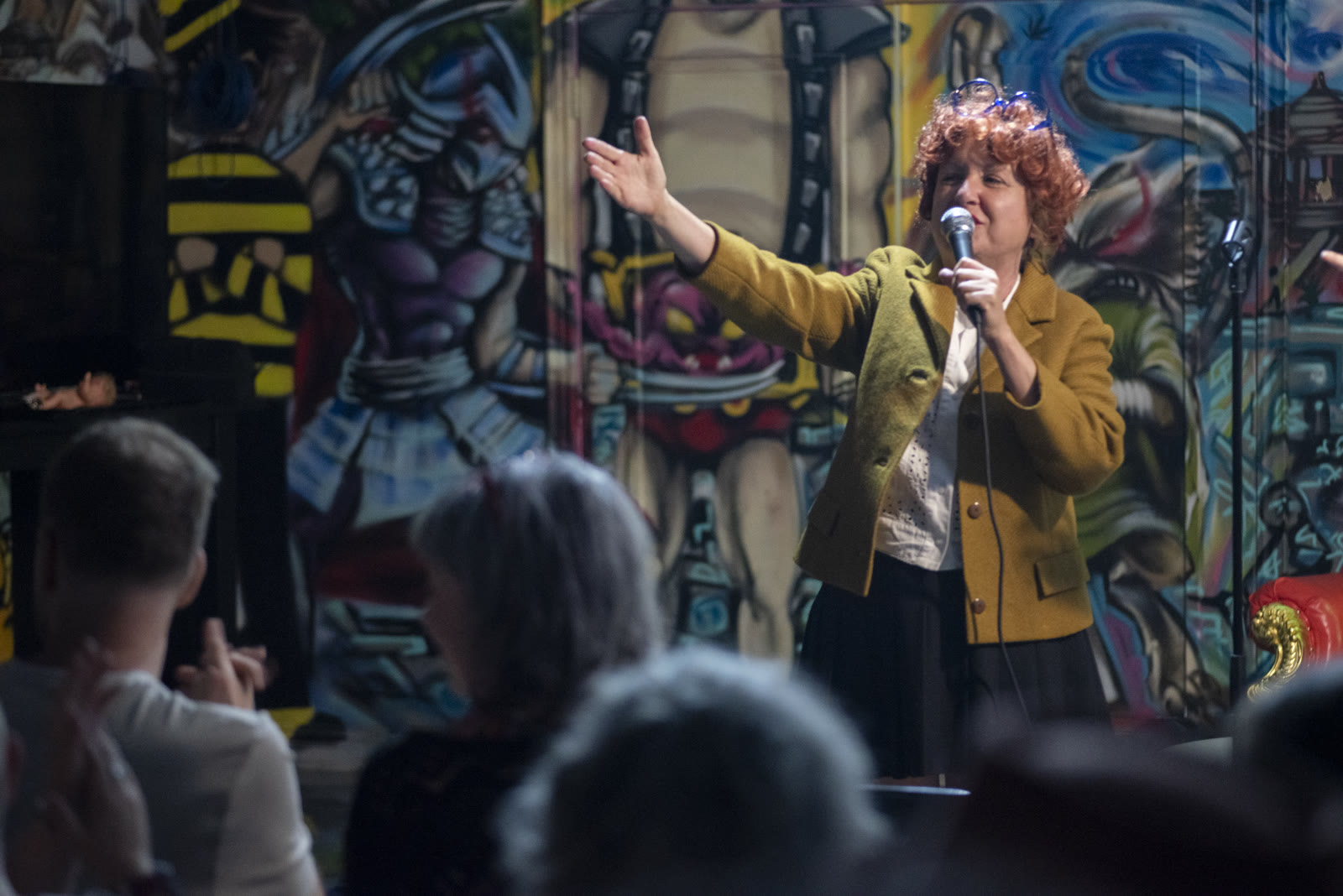 Comedian performing stand-up at The One Show Toronto